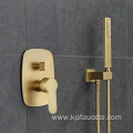 European Design Gold Cooper Brass Shower Faucet